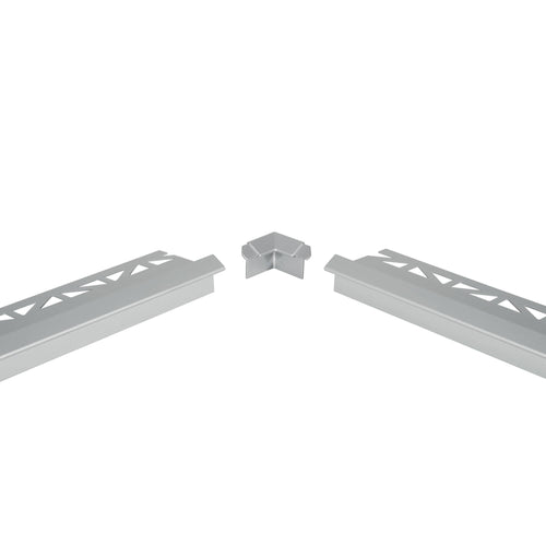 DURAL inside corner DURABAL BK aluminium anodised silver