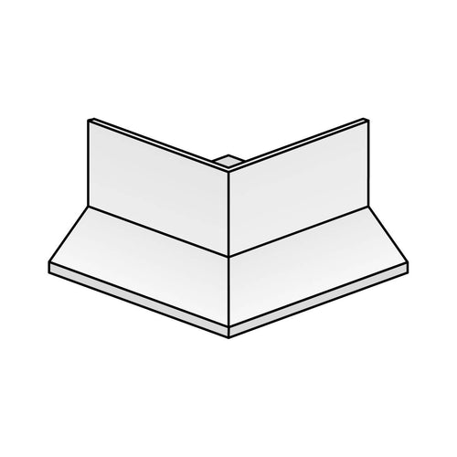 Eckstück DURABAL BL Aluminium eloxiert silber 125mm