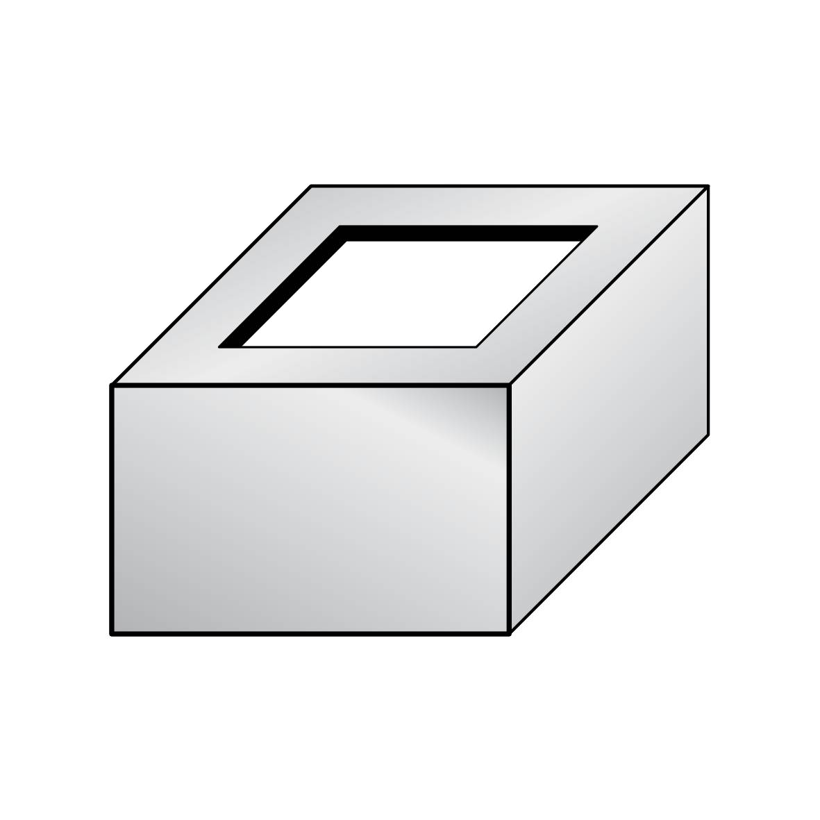 DURAL corner piece DURABAL BW stainless steel (V2A/304) silver natural 95mm 300cm