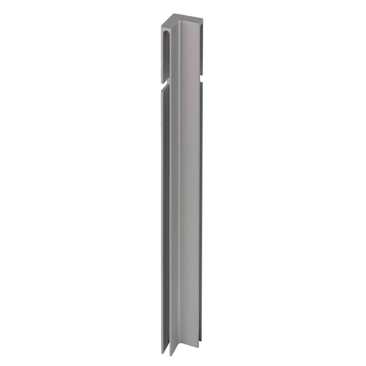 Innenecke DURABAL BO Aluminium pulverbeschichtet platingrau RAL 7036 120mm 12mm