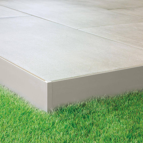 Balkonwinkelprofil DURABAL BO Aluminium pulverbeschichtet platingrau RAL 7036 40mm 300cm