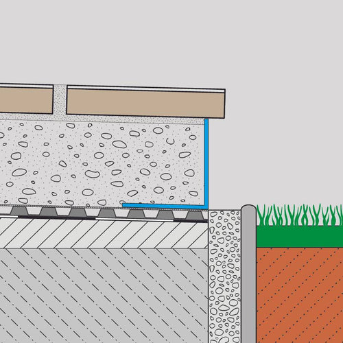 Drainagematte DURABASE DR 80 grau 15lfdm