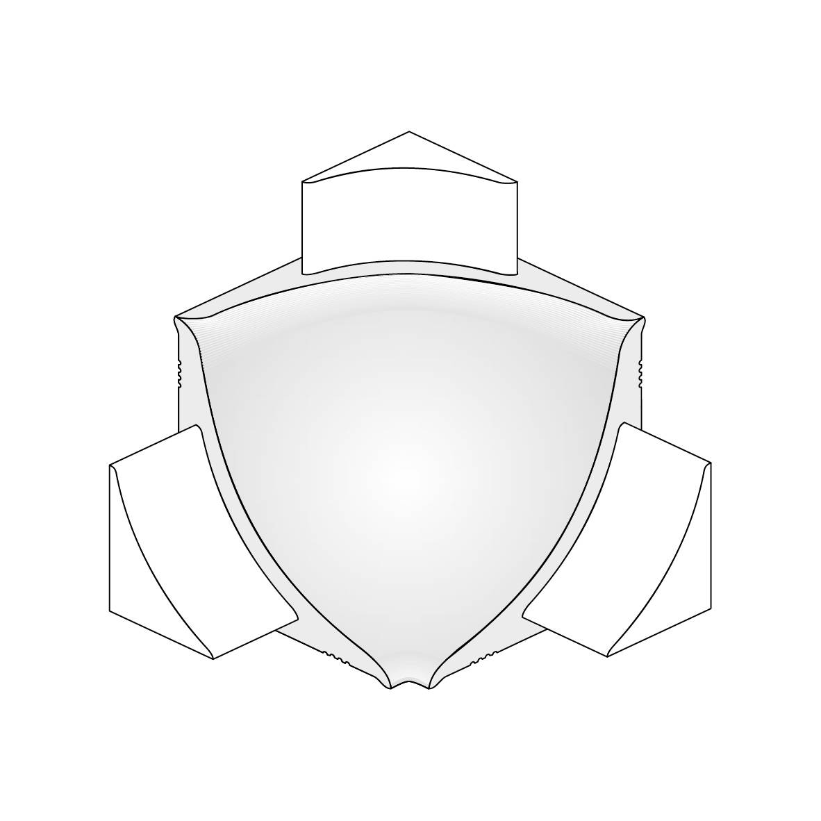 DURAL inside corner DURACOVE HK die-cast metal powder-coated white 28mm