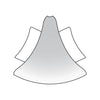 DURAL Angle extérieur DURACOVE HK métal coulé sous pression revêtu par poudre blanc 28mm