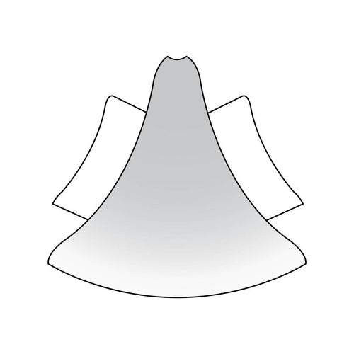 DURAL Angle extérieur DURACOVE HK métal coulé sous pression revêtu par poudre blanc 28mm