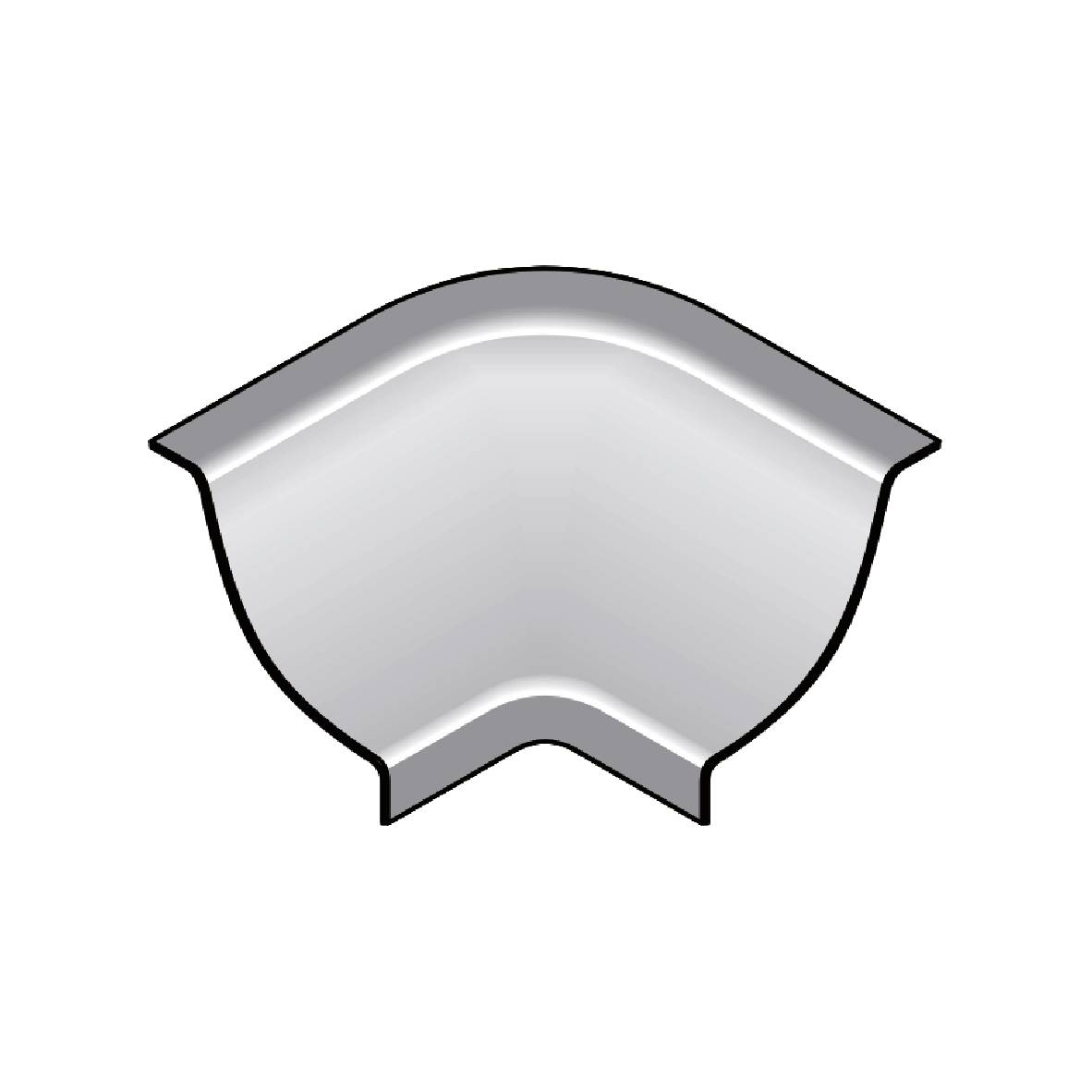 Innenecke DURACOVE DB Edelstahl (V2A/304) natur 12mm
