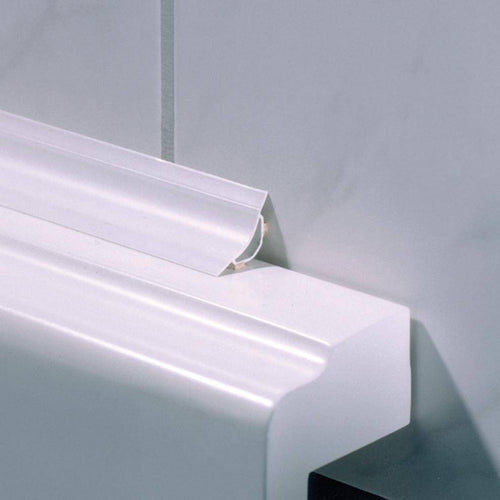 Sanitärprofil DURACOVE ZK PVC weiß 3mm 183cm