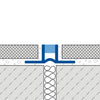 DURAL dilatatie- en bewegingsvoegprofiel DURAFLEX PVC PVC grijs 10mm 250cm