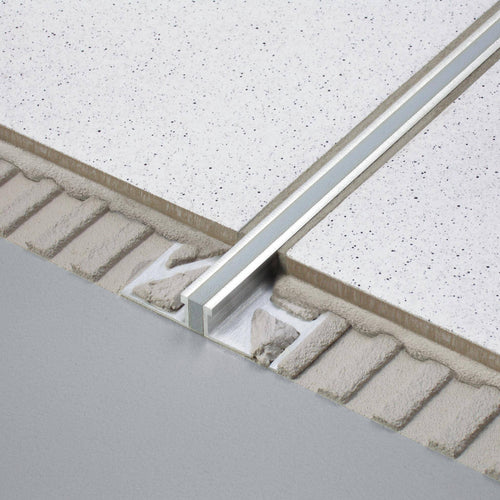 Dehn- und Bewegungsfugenprofil DURAFLEX METALL Aluminium grau 3mm 250cm
