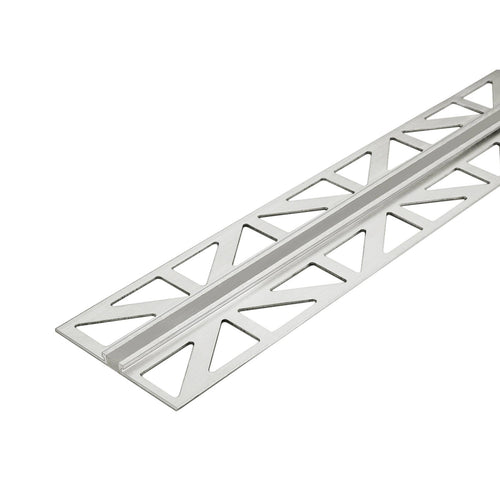 Dehn- und Bewegungsfugenprofil DURAFLEX METALL Aluminium grau 6mm 250cm