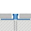 Dehn- und Bewegungsfugenprofil DURAFLEX METALL Aluminium grau 3mm 250cm