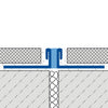 DURAL dilatatie- en bewegingsvoegprofiel DURAFLEX METALL RVS (V2A/304) grijs 10mm 250cm
