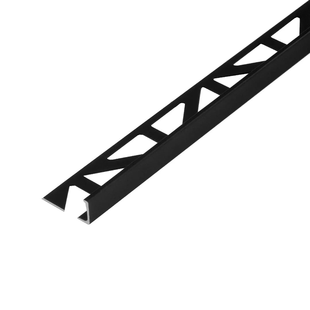 DURAL hoekprofiel DUROSOL aluminium gepoedercoat zwart mat RAL 9011 6mm 250cm