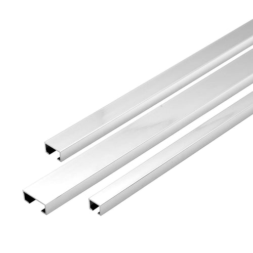 Listelliprofil DURALIS Aluminium hochglanzeloxiert silber 8mm 250cm