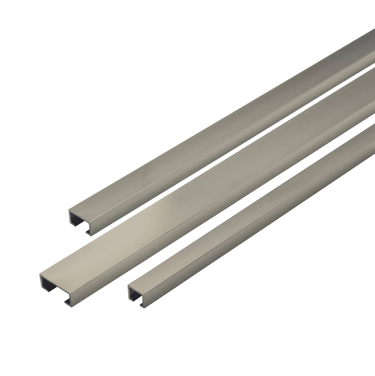 Listelliprofil DURALIS Aluminium hochglanzeloxiert titan 8mm 250cm