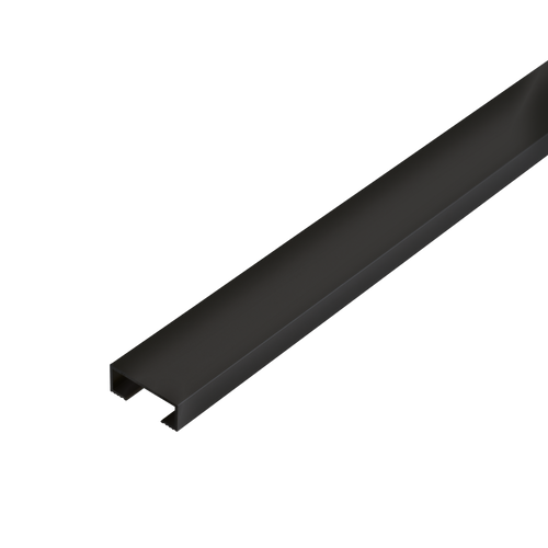 Listelliprofil DURALIS Aluminium pulverbeschichtet schwarz matt 8mm 250cm