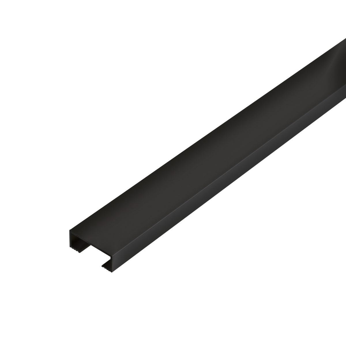 Kantenschutzprofil DURALIS Aluminium pulverbeschichtet schwarz matt 8mm 250cm