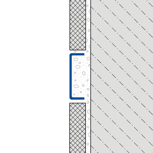 Listelliprofil DURALIS Edelstahl (V2A/304) poliert mit Schutzfolie 6mm 250cm