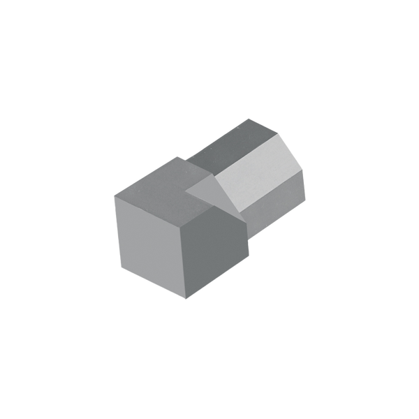 Innenecke DURAPLUS DIAMOND Metalldruckguss pulverbeschichtet schwarz matt 9mm