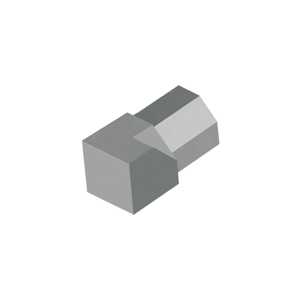 Innenecke DURAPLUS DIAMOND Metalldruckguss pulverbeschichtet schwarz matt 9mm