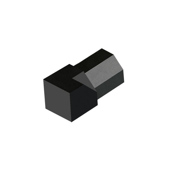 Innenecke DURAPLUS DIAMOND Metalldruckguss pulverbeschichtet schwarz matt 11mm