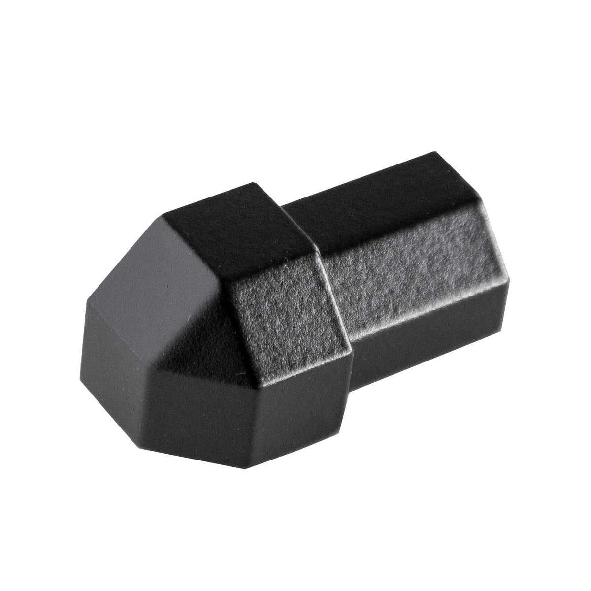 DURAL Angle extérieur DURAPLUS DIAMOND métal moulé sous pression revêtu par poudre noir mat 9mm