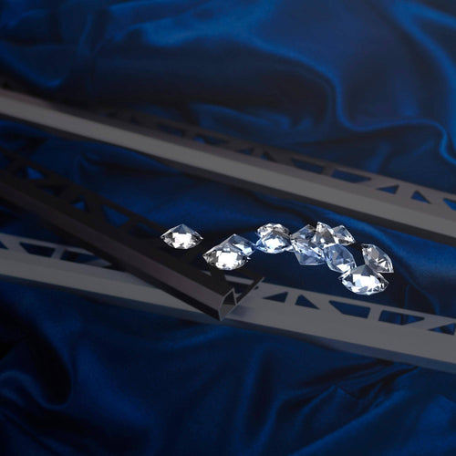 Abschlussprofil DURAPLUS DIAMOND Aluminium pulverbeschichtet schwarz matt 11mm 300cm