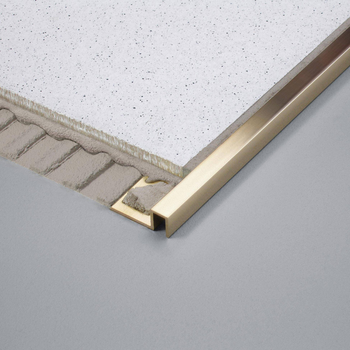 Profilé de finition DURAL DURAPLUS laiton naturel 12,5mm 250cm