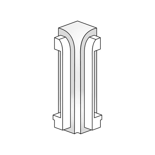 DURAL Angle intérieur DURASTEP DP métal coulé sous pression anodisé argent 9mm