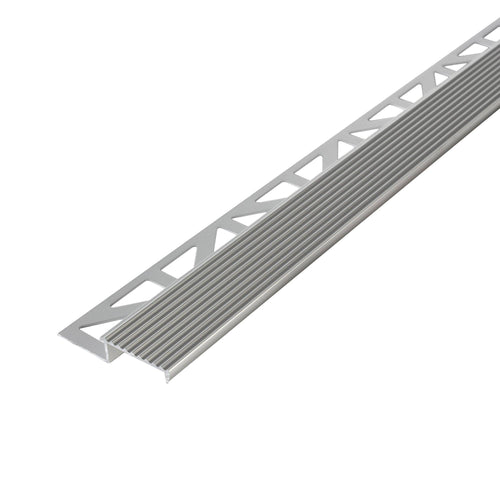 DURAL Profilé pour marches d'escalier DURASTEP SOLID-L Aluminium anodisé argent 11mm 250cm