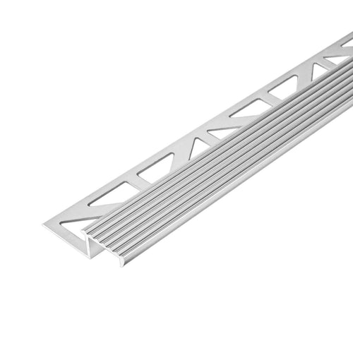 DURAL stair tread profile DURASTEP SOLID aluminium anodised silver 9mm 300cm