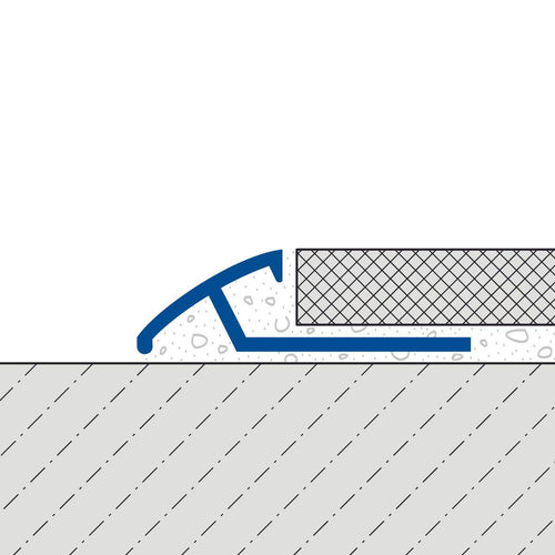 Profilé de compensation DURAL DURATRANS aluminium anodisé argent 12,5mm 250cm