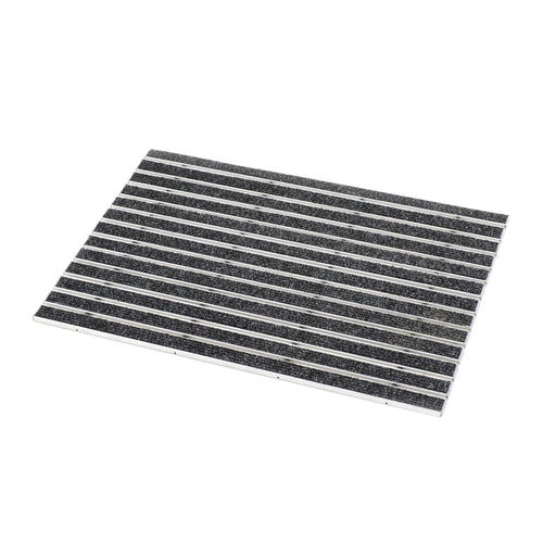 Fertigmatten Rips DURAWAY STANDARD Aluminium schwarz (33) 80x60cm 10mm