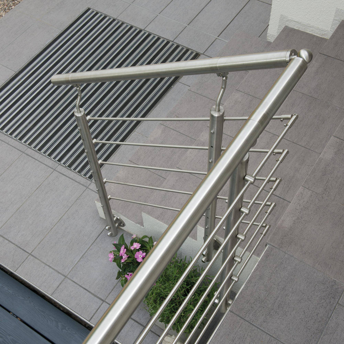 Fertigmatten Rips DURAWAY STANDARD Aluminium schwarz (33) 80x60cm 10mm