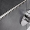Viertelkreisprofil DURONDELL Edelstahl (V2A/304) silber hochglanzpoliert mit Schutzfolie 10mm 250cm