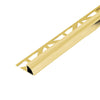 Viertelkreisprofil DURONDELL Aluminium hochglanzeloxiert gold 10mm 250cm