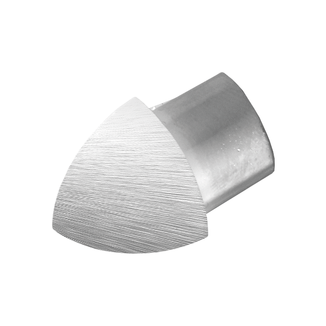 Außenecke DURONDELL Aluminium hochglanzeloxiert gebürstet silber 12,5mm