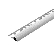 DURAL kwartcirkelprofiel DURONDELL aluminium hoogglans geanodiseerd geborsteld zilver 8mm 250cm