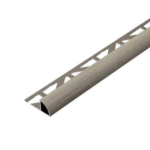 DURAL Profilé en quart de cercle DURONDELL Aluminium anodisé brillant brossé titane 8mm 250cm