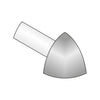 Außenecke DURONDELL Aluminium hochglanzeloxiert gebürstet titan 8mm