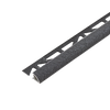 Viertelkreisprofil DURONDELL Aluminium strukturbeschichtet anthrazit 10mm 250cm