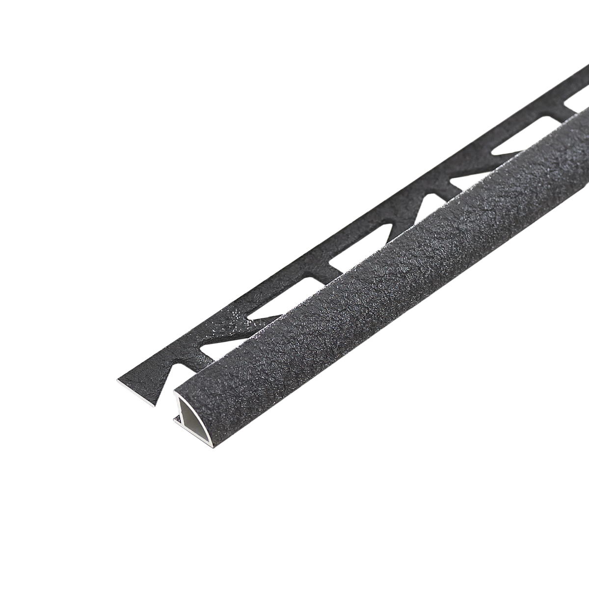 Viertelkreisprofil DURONDELL Aluminium strukturbeschichtet anthrazit 10mm 250cm