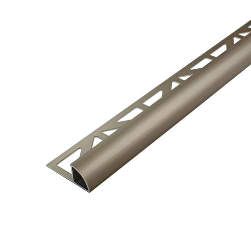 Viertelkreisprofil DURONDELL Aluminium eloxiert titan 8mm 250cm