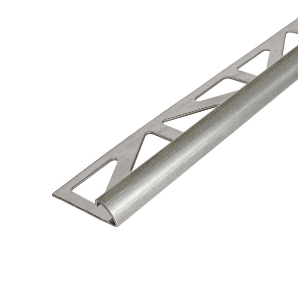 Viertelkreisprofil DURONDELL Edelstahl (V2A/304) silber Feinschliff mit Schutzfolie 11mm 250cm