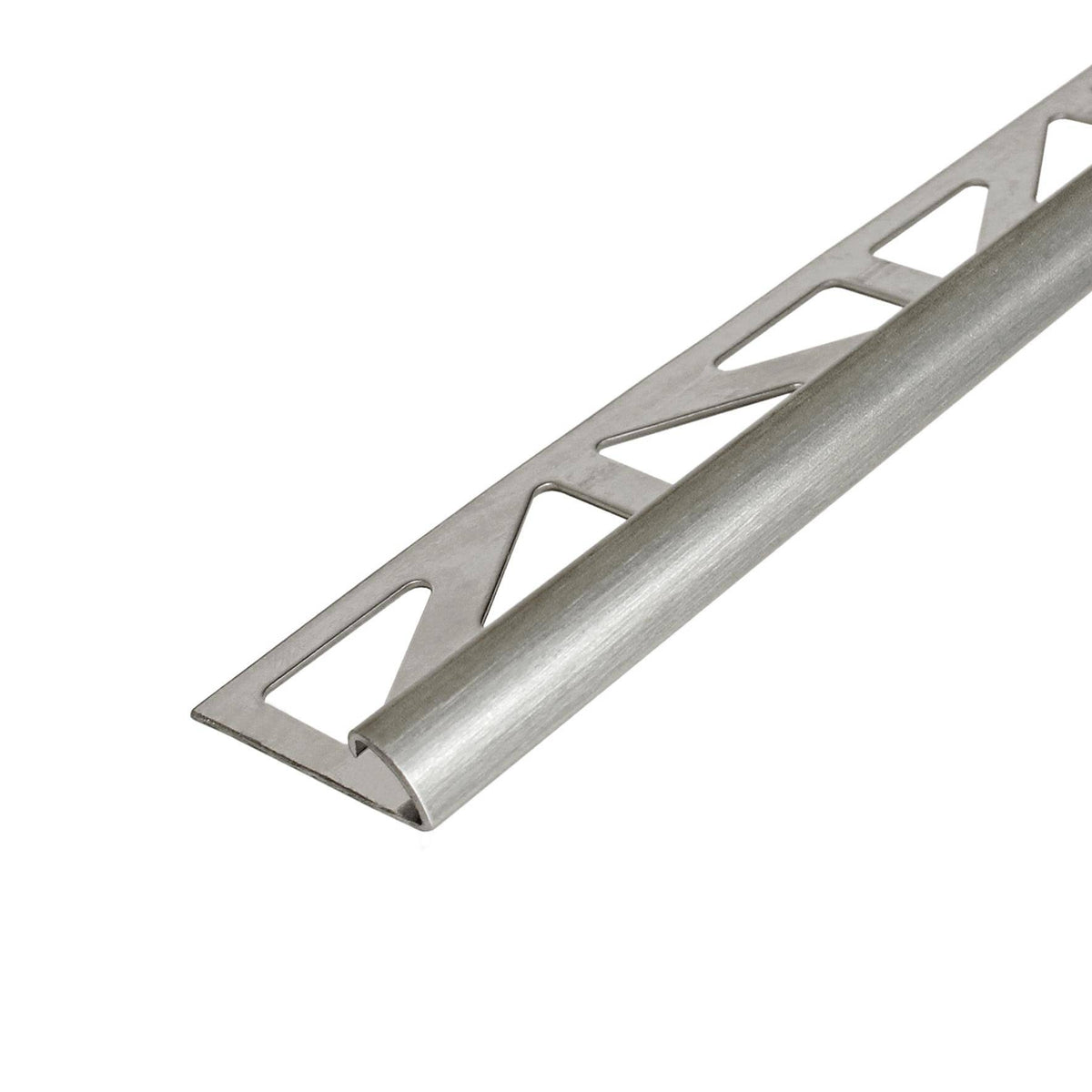 Viertelkreisprofil DURONDELL Edelstahl (V2A/304) silber Feinschliff mit Schutzfolie 10mm 300cm