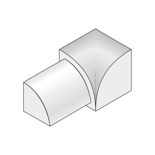 Innenecke DURONDELL Edelstahl (V2A/304) silber hochglänzend 1mm