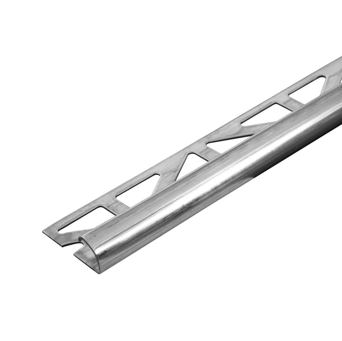 Viertelkreisprofil DURONDELL Edelstahl (V2A/304) silber hochglanzpoliert mit Schutzfolie 8mm 250cm