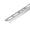 Profilé angulaire DURAL DUROSOL aluminium anodisé brillant brossé argent 8mm 250cm