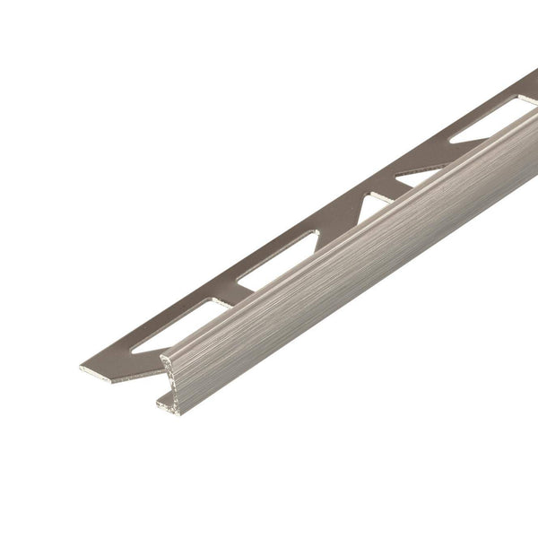Profilé angulaire DURAL DUROSOL aluminium anodisé brillant brossé titane 10mm 250cm