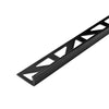 Winkelprofil DUROSOL PVC schwarz glänzend 6mm 250cm